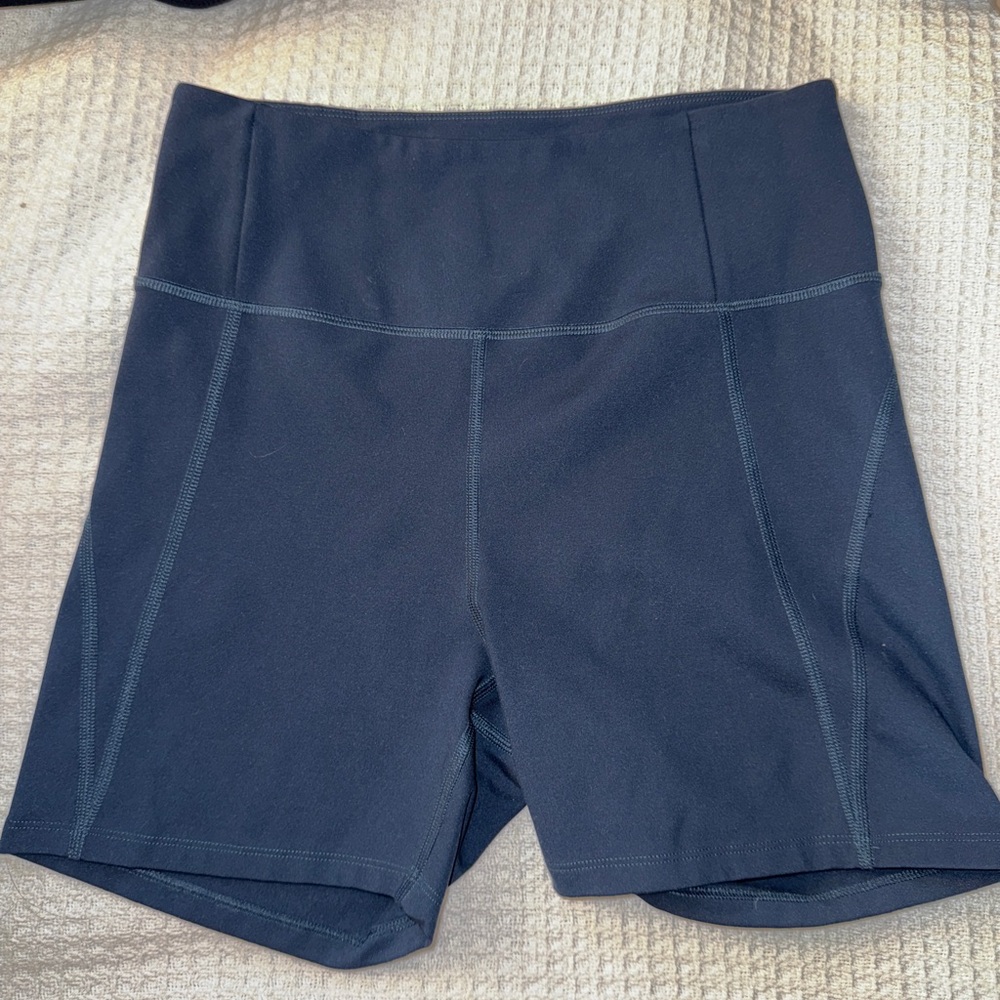 Girlfriend Collective Dark Blue Bike Shorts